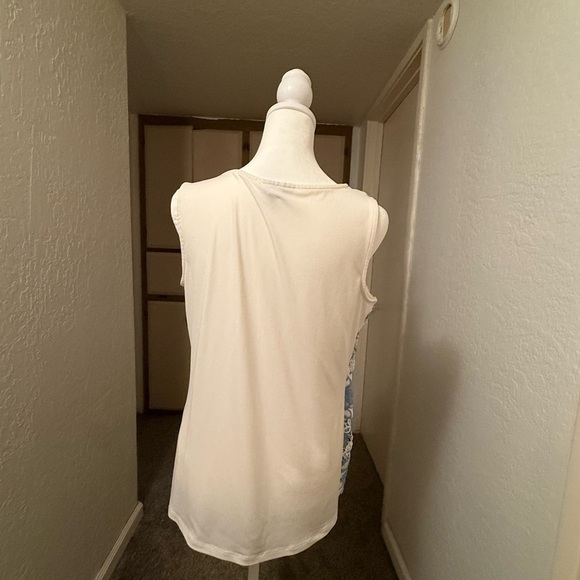 Charter Club White and Cream Tank Top Blouse - Picture 12 of 12